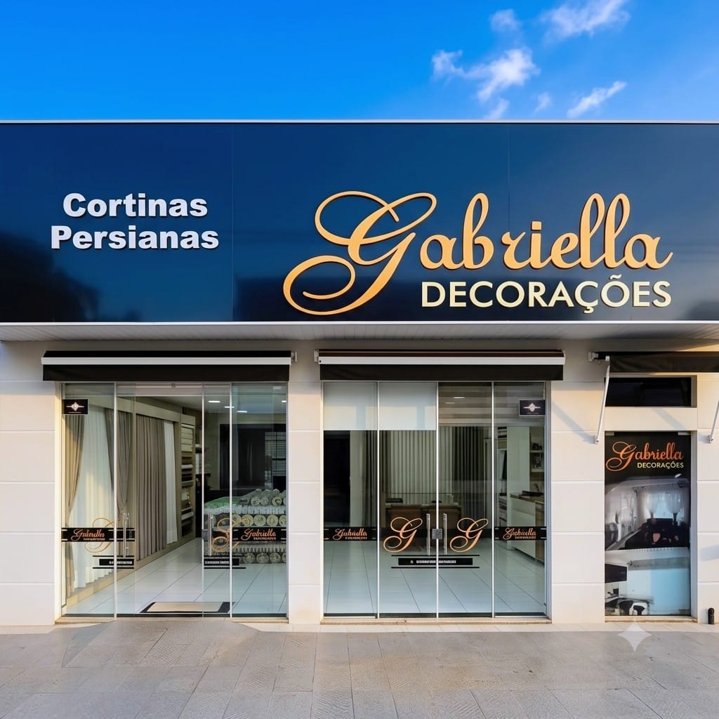 Fachada do Showroom Gabriella Decorações